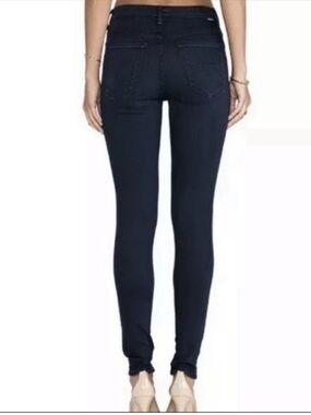 MOTHER The Looker Skinny Jeans in Dark Lover Wash